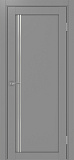 Дверь Эко 566.111 АПП серый молдинг SC, глухая