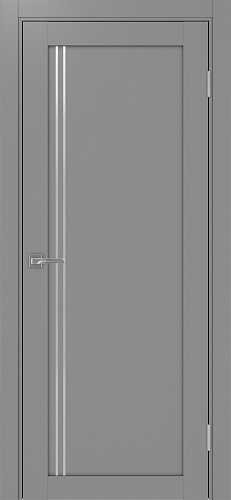 Дверь Эко 566.111 АПП серый молдинг SC, глухая