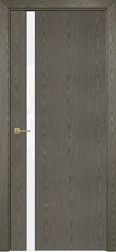 Дверь Оникс Престиж 1 дуб арктик, триплекс белый