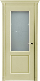 Недавно просмотренные - Дверь ДР массив дуба Селена эмаль слоновая кость, стекло мателюкс с гравировкой