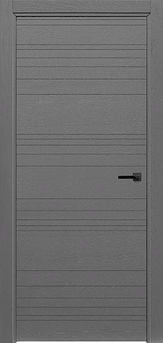 Дверь ДР Art line шпон Linea Grigio (Ral 7015), глухая