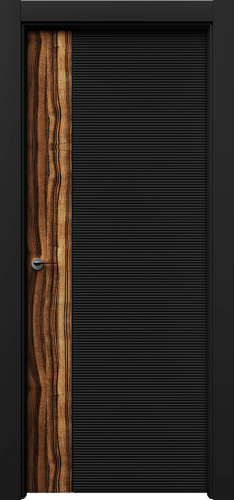 Дверь НеомФ2 эмаль RAL 9005, шпон, глухая