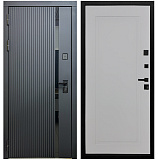 Входная дверь Матадор MXМ-7 антрацит софт/панель Лайн-1, силк маус