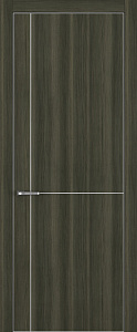 Недавно просмотренные - Дверь Z K17 toppan дуб темный, ALU кромка хром, молдинг серебро, глухая