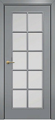 Схожие товары - Дверь Оникс Турин фрезерованная эмаль RAL 7040, сатинато с решеткой №1