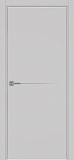 Дверь Эко 202 пепельный молдинг SC, кромка AL хром SC с 4-х сторон, глухая