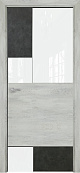 Схожие товары - Дверь Оникс New York бетон темный/лофт, глухая с вставкой лакобель RAL 0333