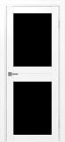 Дверь Эко 520.212 белый снежный, lacobel черный