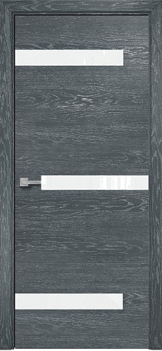 Дверь Оникс Силуэт дуб седой, глухая