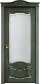 Схожие товары - Дверь ПМЦ массив ольхи ОЛ33 зеленый с патиной серебро, стекло 33-1