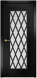Недавно просмотренные - Дверь Оникс Турин фрезерованная эмаль черная, сатинато с решеткой №4