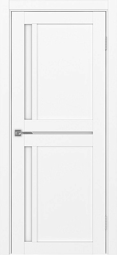 Дверь Эко 523.221 белый снежный, lacobel белый