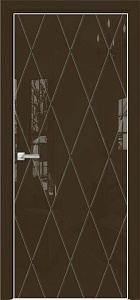 Недавно просмотренные - Дверь Оникс Арт, лакобель коричневый RAL 8028, гравировка №11