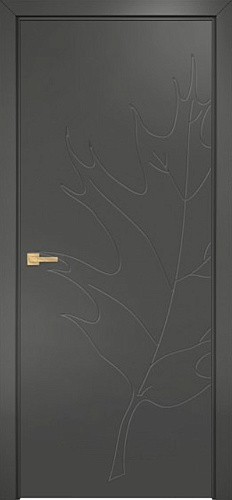 Дверь Оникс Концепт №12 PVC серый, глухая