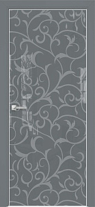 Недавно просмотренные - Дверь Оникс Арт, лакобель серый RAL 7040, пескоструй №7