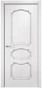 Недавно просмотренные - Дверь Оникс Барселона эмаль белая патина серебро, глухая