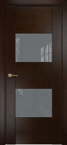 Дверь Оникс Парма палисандр, глухая лакобель RAL 7040