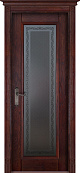 Схожие товары - Дверь Ока массив дуба цельные ламели Аристократ №5 махагон, стекло графит с наплавом