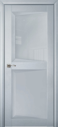 Дверь ДР Perfecto экошпон 109 Barhat Light Grey, стекло Light Grey