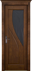 Недавно просмотренные - Дверь ОКА массив ольхи Даяна античный орех, стекло графит с фрезеровкой