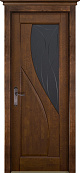 Схожие товары - Дверь ОКА массив ольхи Даяна античный орех, стекло графит с фрезеровкой