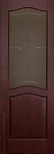 Недавно просмотренные - Дверь ОКА массив ольхи Лео махагон, стекло графит с фрезеровкой