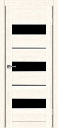 Дверь Эко 526.122 АПП ясень светлый молдинг SC, lacobel черный