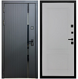 Входная дверь Матадор MXМ-7 антрацит софт/панель Лайн-2, силк маус