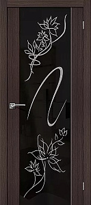 Недавно просмотренные - Дверь Браво S-13 Stamp экошпон венге вералинга, зеркало черное художественное "Stamp"