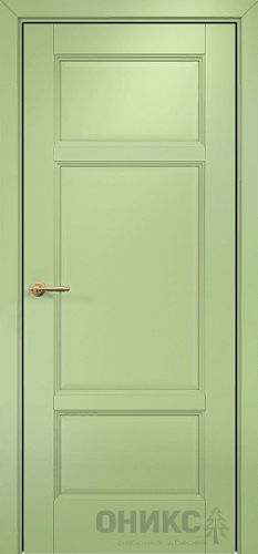 Дверь Оникс Италия 4 эмаль фисташковая, глухая