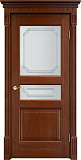 Дверь ПМЦ массив дуба Д5 коньяк, стекло 5-1