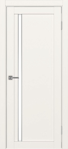 Дверь Эко 527.121 АПС бежевый молдинг SC, lacobel белый