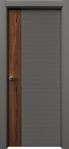 Недавно просмотренные - Дверь Неом-Ф2 эмаль серая, шпон орех американский, глухая
