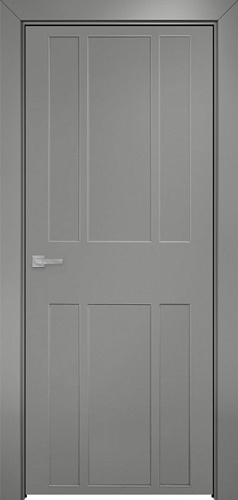 Дверь Оникс Оксфорд 2 фрезерованная эмаль RAL 7036, глухая