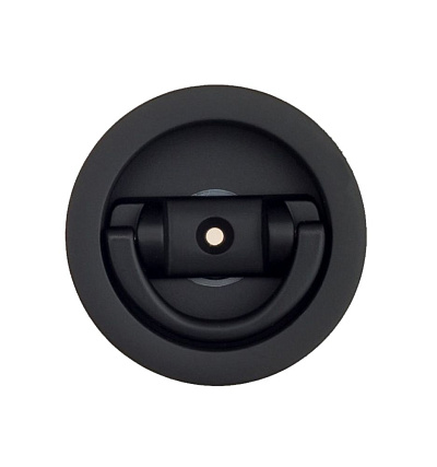 Ручка для раздвижной/распашной двери на круглом основании VENEZIA U155 черная