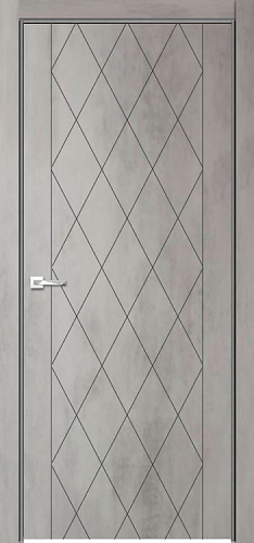 Дверь V Лоярд эмалит Севилья 10 бетон светлый, глухая