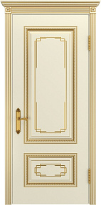 Недавно просмотренные - Дверь ИУ Эмаль Классика  Дуэт D3 Багет В2 эмаль слоновая кость патина золото, глухая