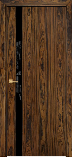 Дверь Оникс Верона 1 бразильский палисандр, триплекс черный
