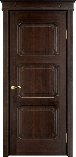 Дверь ПМЦ массив ольхи ОЛ7.3 орех 15%, глухая