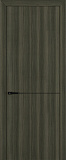 Дверь Z K10 toppan дуб темный, молдинг черный, глухая