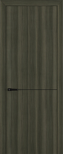Дверь Z K10 toppan дуб темный, молдинг черный, глухая