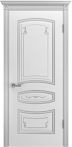 Недавно просмотренные - Дверь ИУ Эмаль Грейс Соната В2 эмаль белая патина серебро, глухая