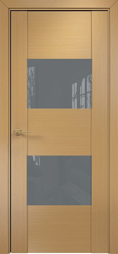 Дверь Оникс Парма анегри, глухая лакобель RAL 7040