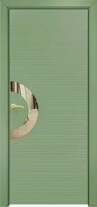 Недавно просмотренные - Дверь Оникс Диамант эмаль RAL 6021, глухая с зеркальной вставкой