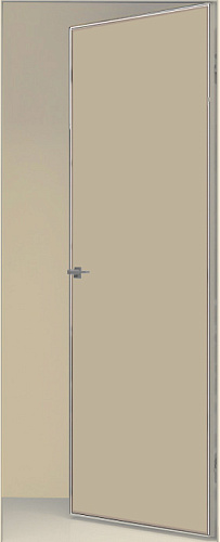 Дверь скрытая ИУ-42 AL с 4-х сторон, эмаль мокко, revers 2,11 м