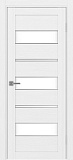 Дверь Эко 526.122 АПП белый лед молдинг SC, lacobel белый