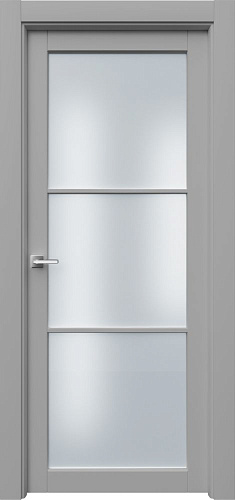 Дверь ПарнР3с эмаль серая, сатинат