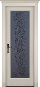 Недавно просмотренные - Дверь ОКА массив ольхи Витраж эмаль слоновая кость, стекло каленное с узором