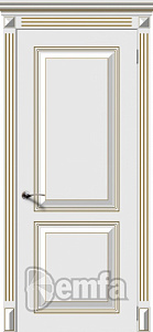 Недавно просмотренные - Дверь Блюз эмаль белая патина золото, глухая