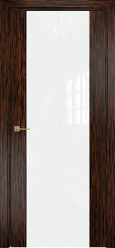 Дверь Оникс Парма 1 эбен, глухая лакобель RAL 0333